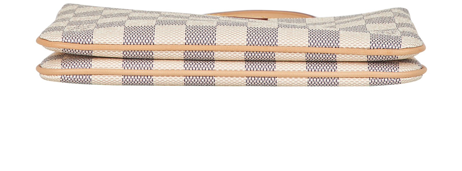 Double Zip Pochette, &pound;795, Handbags, White, Canvas, Top view